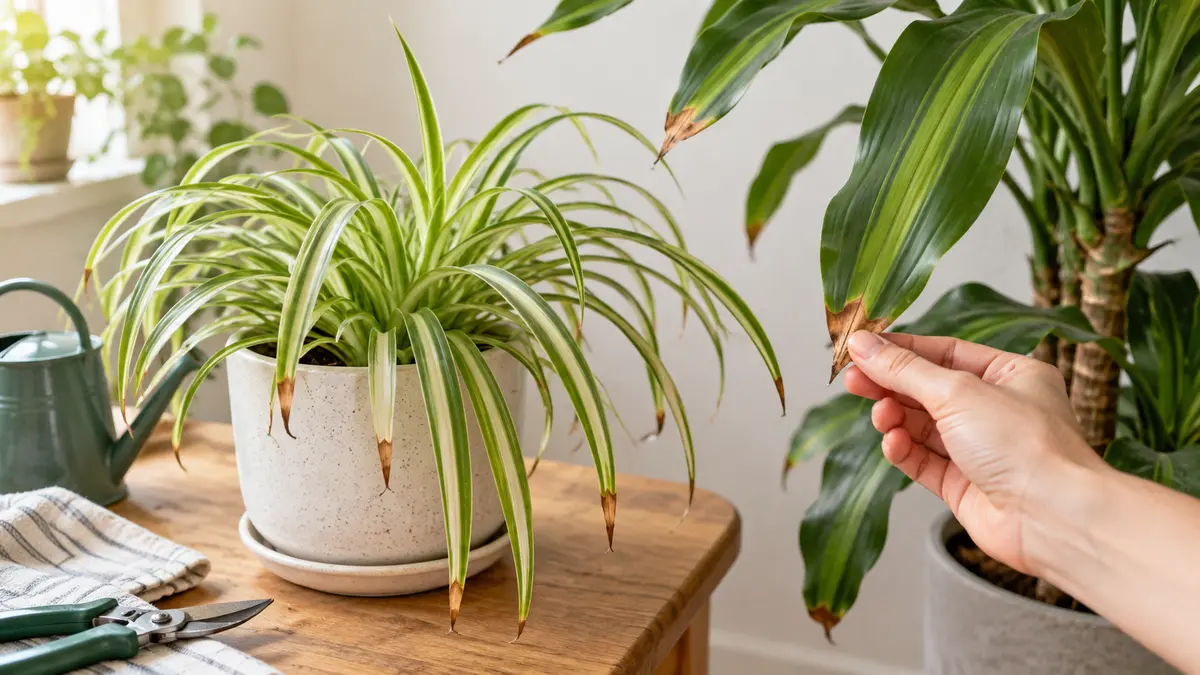 Why Do Houseplant Leaf Tips Turn Brown? Diagnose the Cause Before You Water
